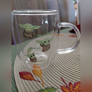 Star Wars Yoda Double-Walled Glass Mugs Set of 2 NWOT